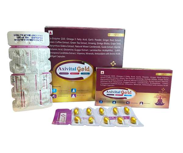 Axivital Gold Softgel Capsules Multivitamin, Multimineral & Antioxidant Softgel Capsules