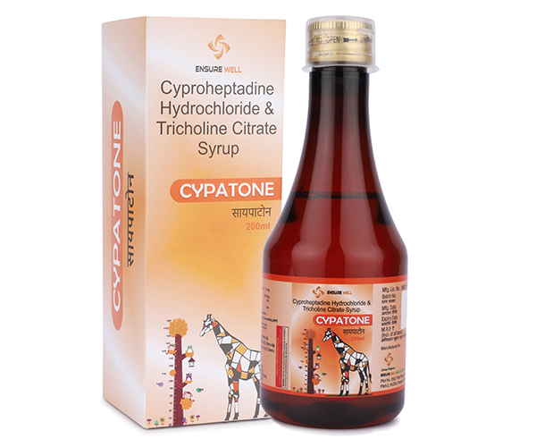 Cyproheptadine Hydrochloride & Tricholine Citrate Syrup