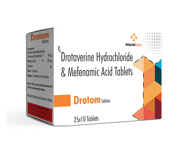 Drotom Tablets – Relief from Pain & Abdominal Cramps