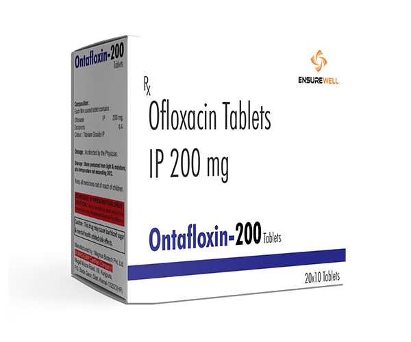 Ontafloxin-200 – Broad-Spectrum Antibiotic Tablets
